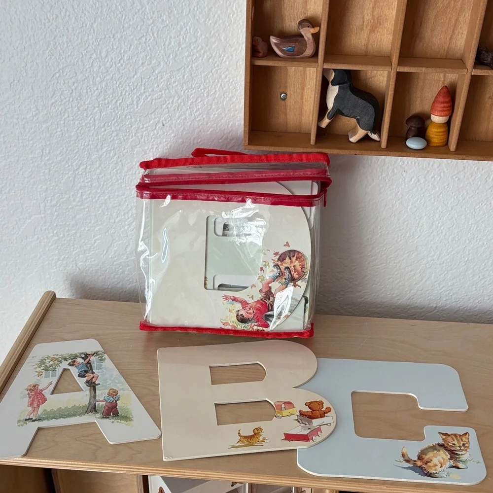 VINTAGE Dick and Jane ABC Alphabet Letters Flip Books